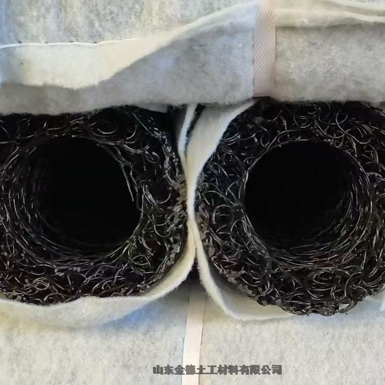 國標直徑100軟式透水管高強度支撐 鹽堿地改良排水排鹽